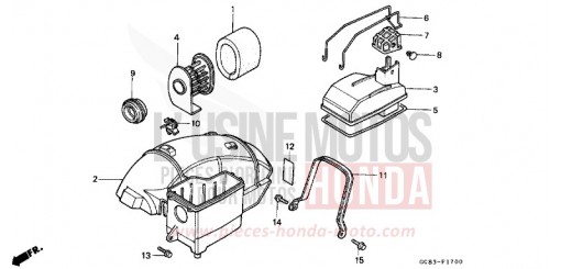 AIR CLEANER NH50MSL de 1990